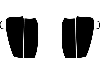 sierra (2500 / 3500 led) Precut Tail Light Tint Diagram