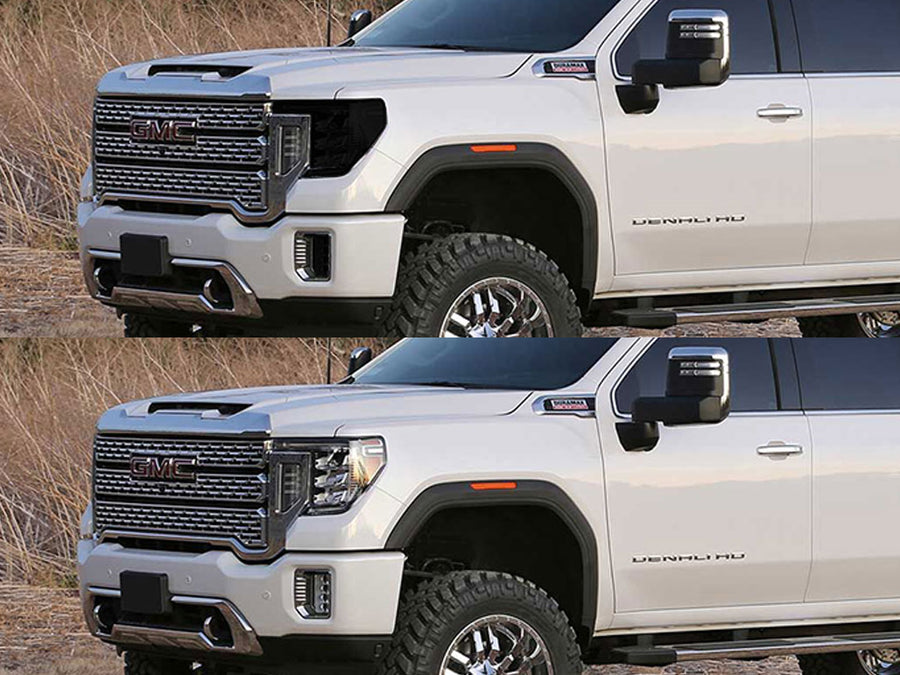 gmc sierra 2020-2023 (2500 3500) Headlight Tint Appearance