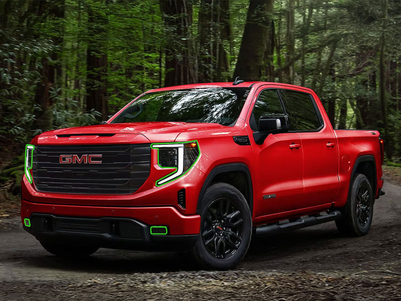 gmc sierra 2022-2024 (1500) Headlight Protection Installation Location