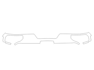 sierra 3M Clear Bra Door Cup Precut PPF Diagram