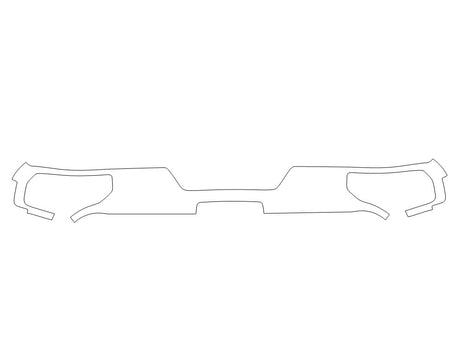 sierra 3M Clear Bra Door Cup Precut PPF Diagram