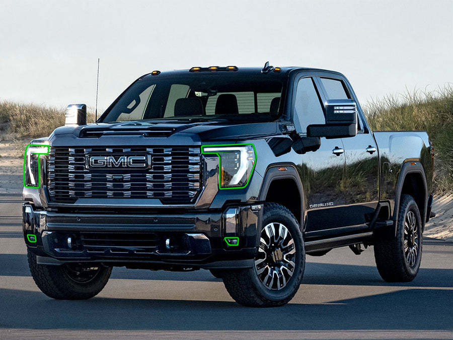 gmc sierra 2024-2025 Headlight Protection Installation Location