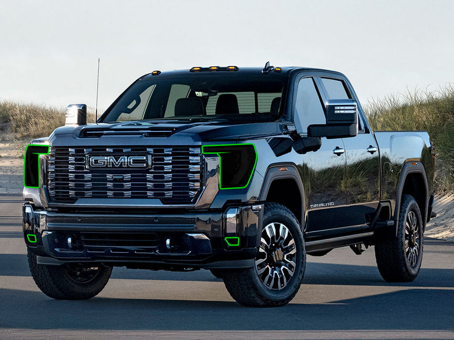 gmc sierra 2024-2025 Headlight Tint Location