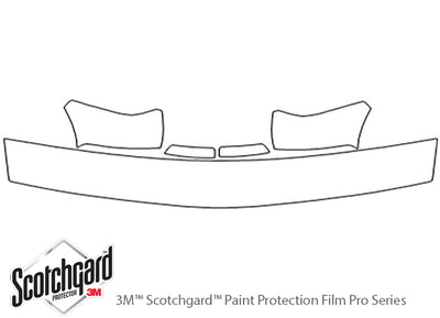 sonoma 3M Clear Bra Hood Precut PPF Diagram