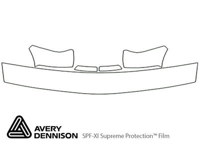 sonoma Avery Dennison Clear Bra Hood Precut PPF Diagram