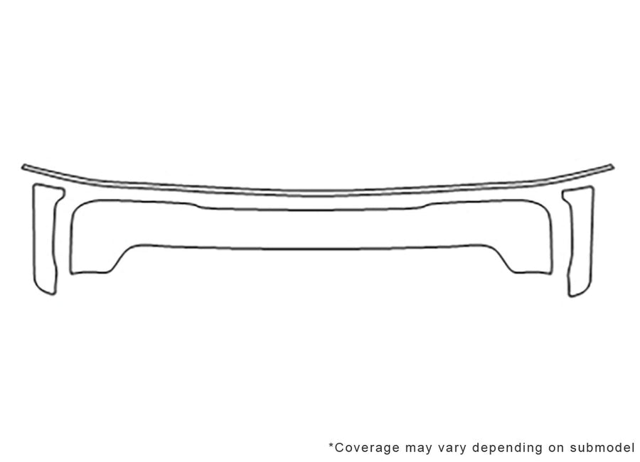 sonoma 3M Clear Bra Bumper Precut PPF Diagram