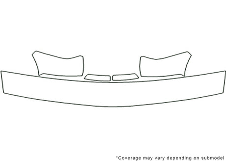 sonoma 3M Clear Bra Hood Precut PPF Diagram