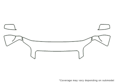 terrain Avery Dennison Clear Bra Hood Precut PPF Diagram