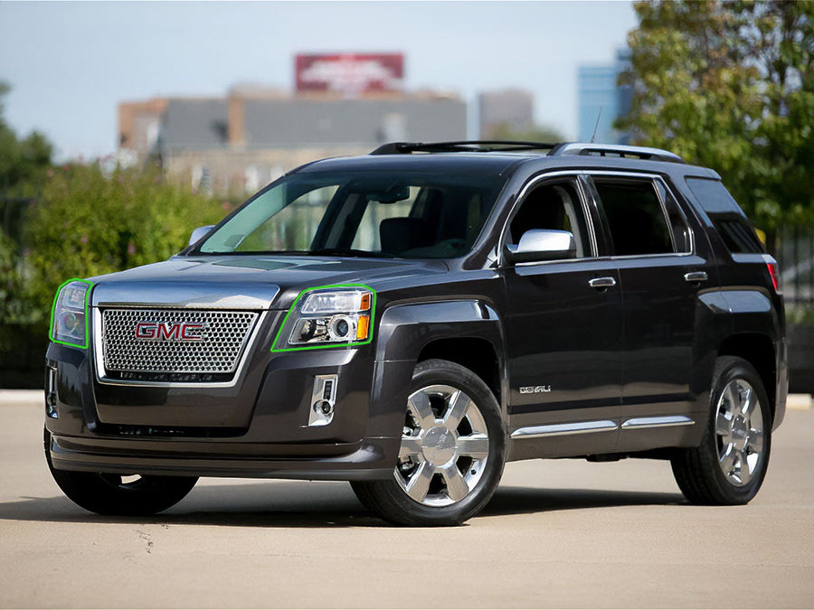 gmc terrain 2010-2015 Headlight Protection Installation Location