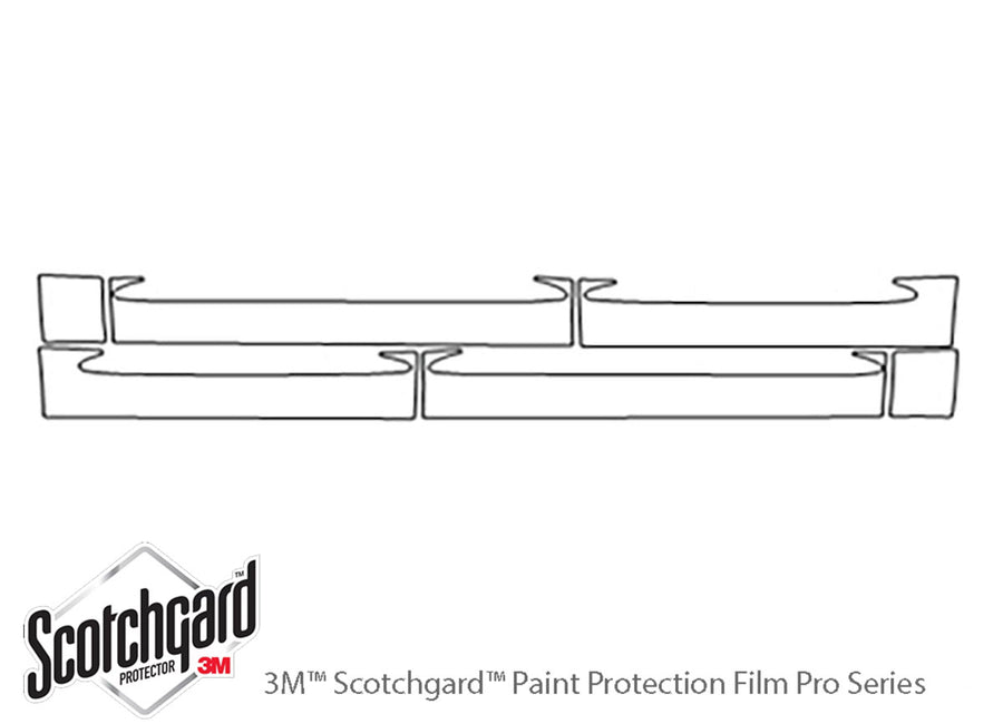 terrain 3M Clear Bra Door Cup Precut PPF Diagram