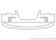 terrain 3M Clear Bra Bumper Precut PPF Diagram