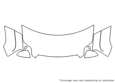 terrain 3M Clear Bra Hood Precut PPF Diagram
