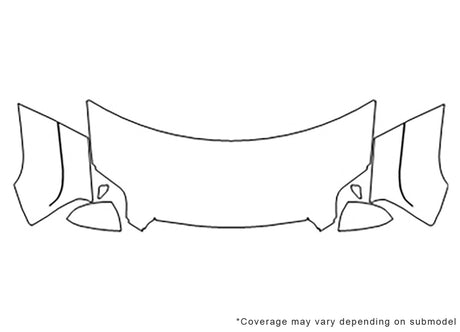 terrain 3M Clear Bra Hood Precut PPF Diagram