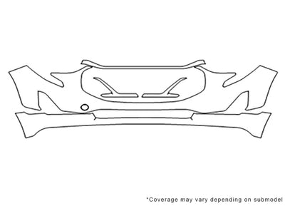 terrain 3M Clear Bra Bumper Precut PPF Diagram