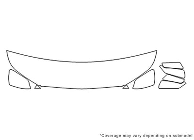 terrain Avery Dennison Clear Bra Hood Precut PPF Diagram