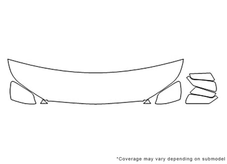 terrain Avery Dennison Clear Bra Hood Precut PPF Diagram