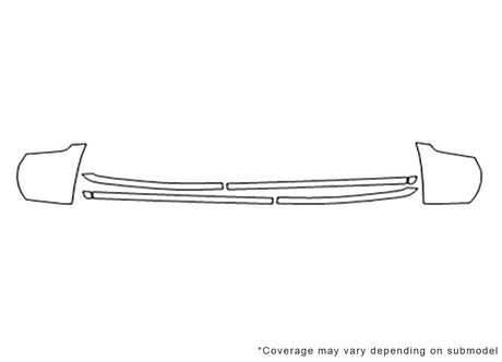 terrain Avery Dennison Clear Bra Door Cup Precut PPF Diagram