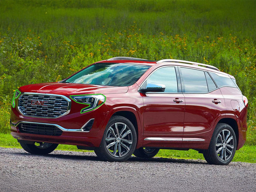 gmc terrain 2018-2021 Headlight Protection Installation Location