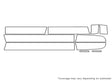 yukon Avery Dennison Clear Bra Door Cup Precut PPF Diagram