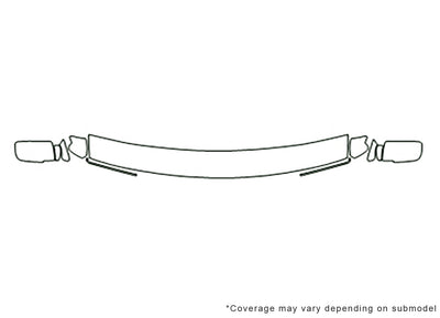 yukon 3M Clear Bra Hood Precut PPF Diagram