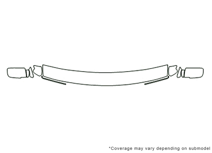 yukon Avery Dennison Clear Bra Hood Precut PPF Diagram