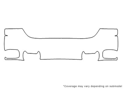 yukon Avery Dennison Clear Bra Bumper Precut PPF Diagram