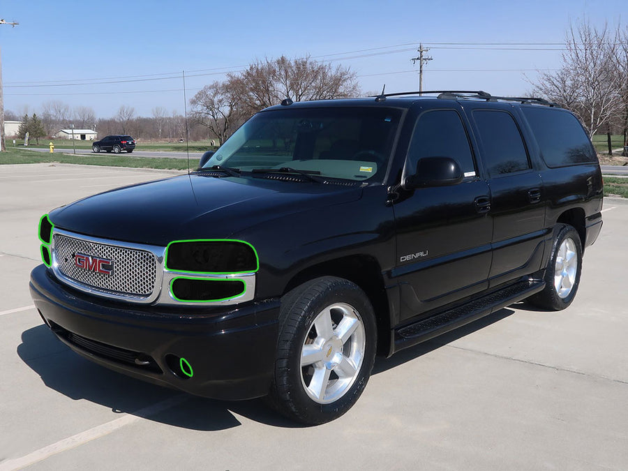 gmc yukon 2000-2006 Headlight Tint Location