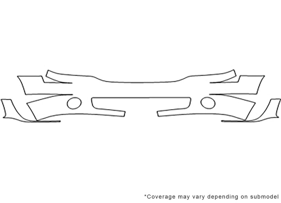 yukon 3M Clear Bra Bumper Precut PPF Diagram
