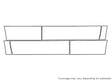 yukon Avery Dennison Clear Bra Door Cup Precut PPF Diagram