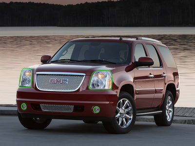 gmc yukon 2007-2014 Headlight Protection Installation Location