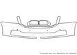 yukon 3M Clear Bra Bumper Precut PPF Diagram