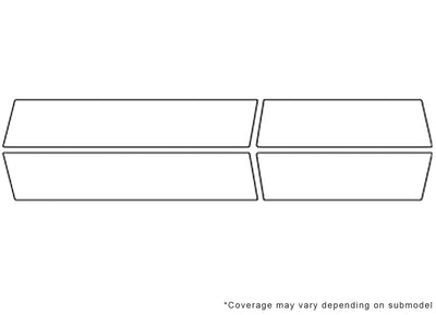 yukon Avery Dennison Clear Bra Door Cup Precut PPF Diagram