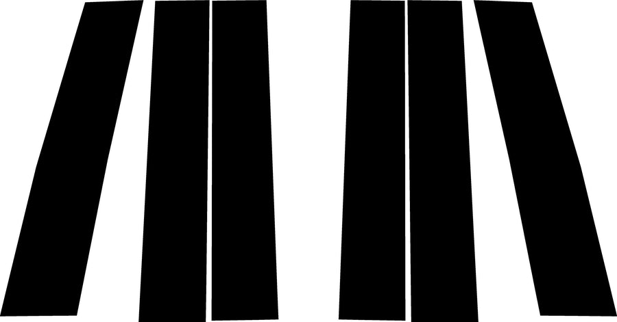 gmc yukon 2015-2020 Carbon Fiber Pillar Trim Diagram