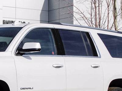 gmc yukon 2015-2020 Brushed Aluminum Black Pillar Cover Diagram