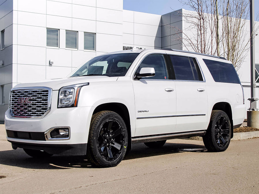 gmc yukon 2015-2020 Piano Black Pillar Trim