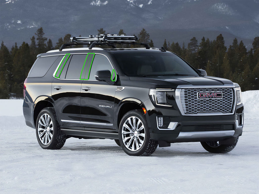 gmc yukon 2021-2023 Pillar Post Trim Installation Location