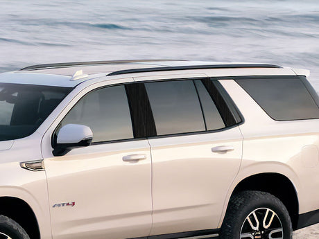 gmc yukon 2021-2023 (xl) Brushed Aluminum Black Pillar Cover Diagram