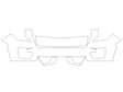 yukon 3M Clear Bra Bumper Precut PPF Diagram