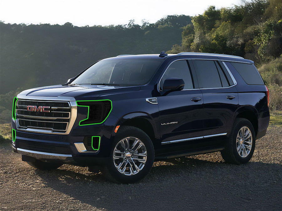 gmc yukon 2021-2024 Headlight Tint Location