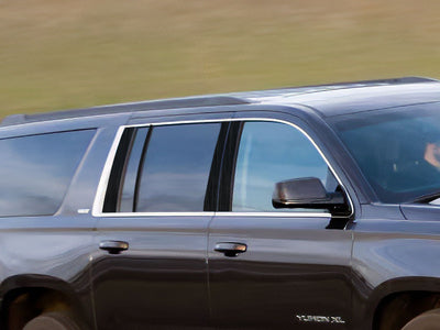 gmc yukon 2015-2020 (xl) Brushed Aluminum Black Pillar Cover Diagram