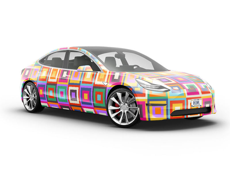 Go Sixties Mosaic Vehicle Vinyl Wrap