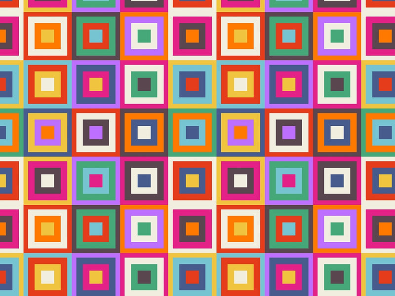 Go Sixties Mosaic Vinyl Wrap Pattern~Rwraps Series 914 Digitally Printed Vinyl Wrap~0
