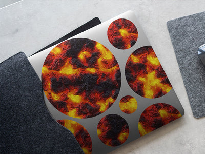 god vulcan lava DIY Laptop Stickers