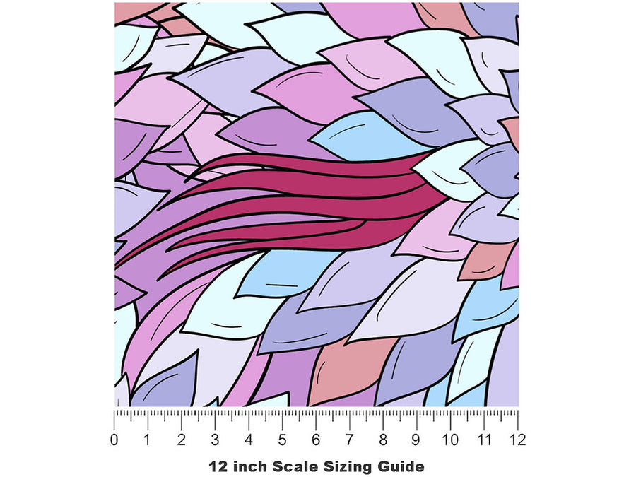 Goddess Kishar Floral Vinyl Film Pattern Size 12 inch Scale~Rwraps Goddess Kishar Floral Sizing Chart~2