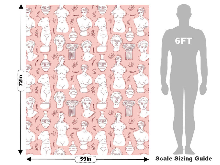 Goddess Venus Greco Roman Vehicle Wrap Scale~Rwraps Series 914 Goddess Venus Greco Roman Measurements~1