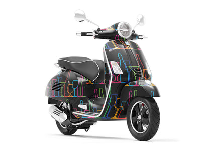 Going Cross-Eyed Alcohol Vespa Scooter Wrap Film