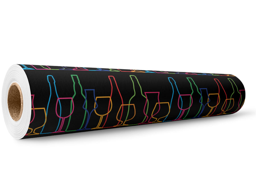 Going Cross-Eyed Alcohol Wrap Film Wholesale Roll~Rwraps Series 914 Digitally Printed Vinyl Roll~5