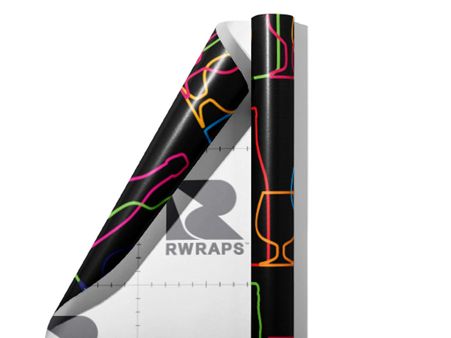 Going Cross-Eyed Alcohol Wrap Film Sheets~Rwraps Series 914 Going Cross-Eyed Alcohol Scrolled Sheet~3