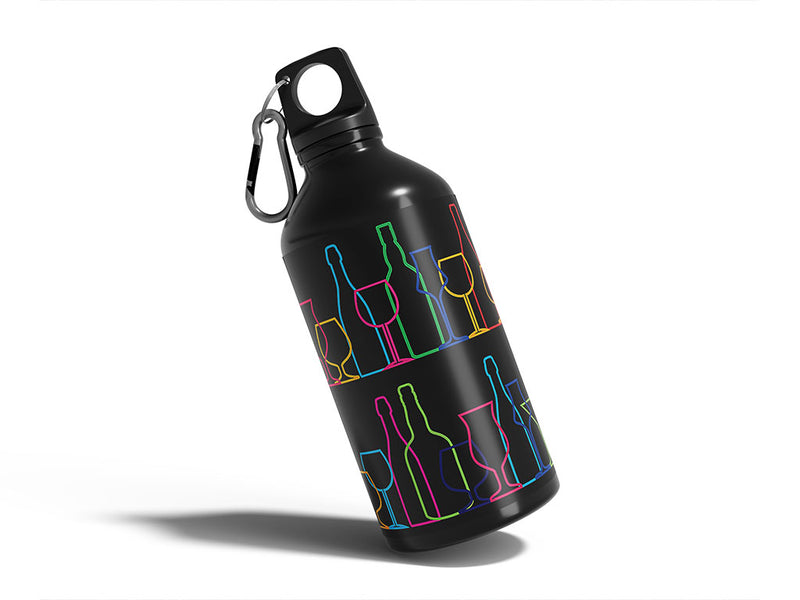 going cross-eyed alcohol Water Bottle DIY Stickers