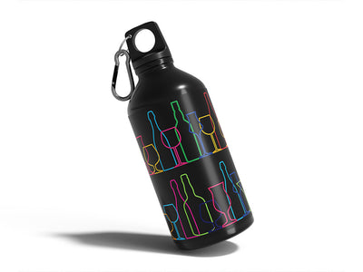 going cross-eyed alcohol Water Bottle DIY Stickers